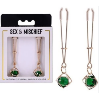 Sex & Mischief Indica Crystal Nipple Clips